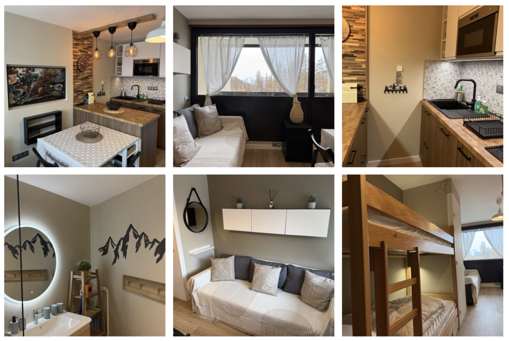 Location studio, au pied, des pistes à Montgeneve, dans les Alpes, service de conciergerie